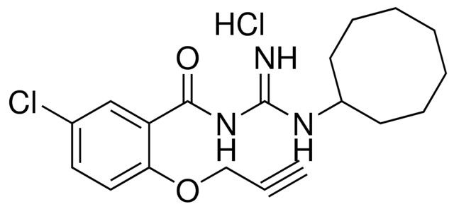 N-(5-CHLORO-2-PROP-2-YNYLOXY-BENZOYL)-N'-CYCLOOCTYL-GUANIDINE, HYDROCHLORIDE