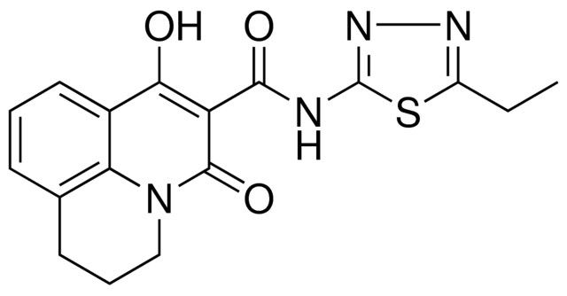 N-(5-ETHYL-1,3,4-THIADIAZOL-2-YL)-7-HYDROXY-5-OXO-2,3-DIHYDRO-1H,5H-PYRIDO[3,2,1-IJ]QUINOLINE-6-CARBOXAMIDE