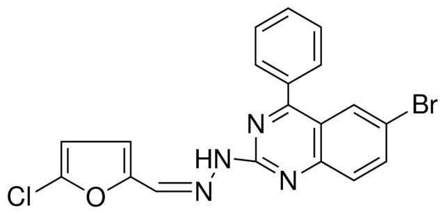 N-(6-BROMO-4-PHENYL-QUINAZOLIN-2-YL)-N'-(5-CHLORO-FURAN-2-YLMETHYLENE)-HYDRAZINE