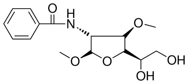 N-(5-(1,2-DIHYDROXY-ETHYL)-2,4-DIMETHOXY-TETRAHYDRO-FURAN-3-YL)-BENZAMIDE