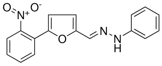 N-(5-(2-NITRO-PHENYL)-FURAN-2-YLMETHYLENE)-N'-PHENYL-HYDRAZINE