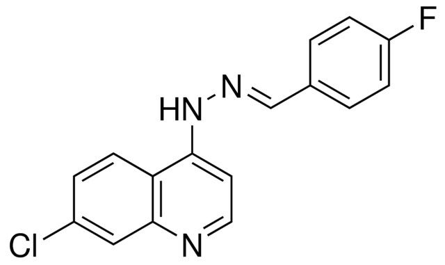 N-(7-CHLORO-QUINOLIN-4-YL)-N'-(4-FLUORO-BENZYLIDENE)-HYDRAZINE