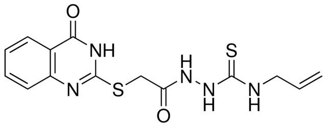 N-ALLYL-2(((4-OXO-3,4-DIHYDRO-2-QUINAZOLINYL)THIO)ACETYL)HYDRAZINECARBOTHIOAMIDE