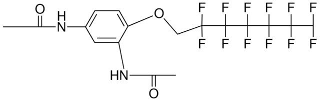 N-(ACETYLAMINO-4-(2,2,3,3,4,4,5,5,6,6,7,7-DODECAFLUORO-HEPTYLOXY)-PH)-ACETAMIDE