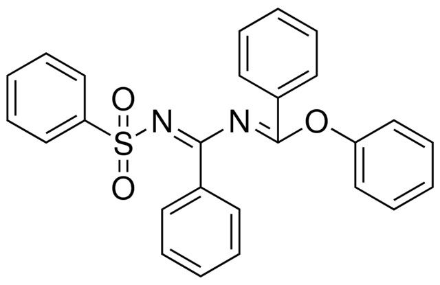 N-(BENZENESULFONYLIMINO-PHENYL-METHYL)-BENZIMIDIC ACID PHENYL ESTER