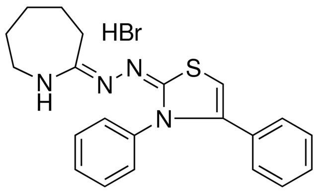 N-AZEPAN-2-YLIDENE-N'-(3,4-DIPHENYL-3H-THIAZOL-2-YLIDENE)HYDRAZINE, HYDROBROMIDE