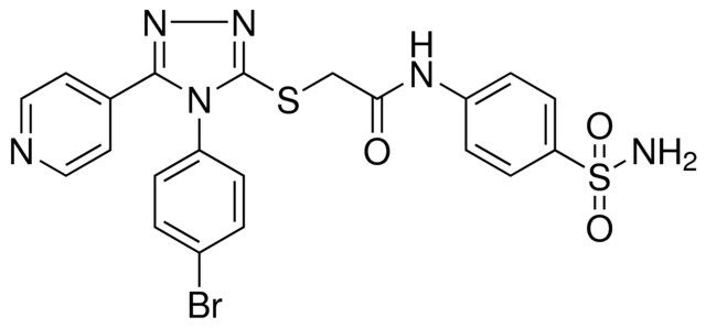 N-[4-(AMINOSULFONYL)PHENYL]-2-{[4-(4-BROMOPHENYL)-5-(4-PYRIDINYL)-4H-1,2,4-TRIAZOL-3-YL]SULFANYL}ACETAMIDE