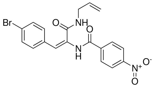 N-(1-ALLYLCARBAMOYL-2-(4-BROMO-PHENYL)-VINYL)-4-NITRO-BENZAMIDE