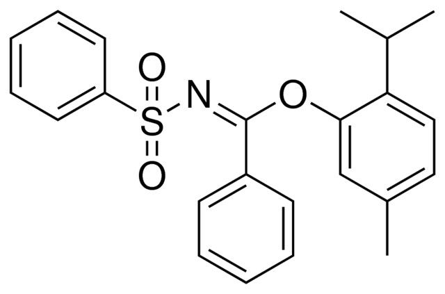 N-((2-ISOPROPYL-5-METHYL-PHENOXY)-PHENYL-METHYLENE)-BENZENESULFONAMIDE