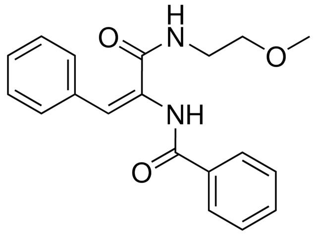 N-(1-(2-METHOXY-ETHYLCARBAMOYL)-2-PHENYL-VINYL)-BENZAMIDE