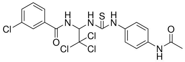 N-(1-[3-(4-ACETYLAMINO-PH)-THIOUREIDO]-2,2,2-TRICHLORO-ETHYL)-3-CHLORO-BENZAMIDE