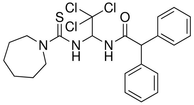 N-(1-((AZEPANE-1-CARBOTHIOYL)-AMINO)-2,2,2-TRICHLORO-ET)-2,2-DIPHENYL-ACETAMIDE