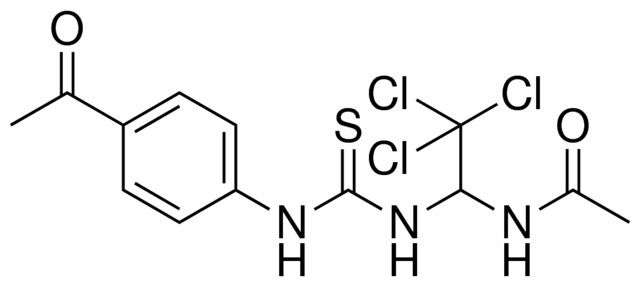 N-(1-(3-(4-ACETYL-PHENYL)-THIOUREIDO)-2,2,2-TRICHLORO-ETHYL)-ACETAMIDE