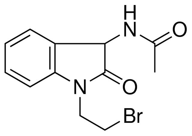 N-(1-(2-BROMO-ETHYL)-2-OXO-2,3-DIHYDRO-1H-INDOL-3-YL)-ACETAMIDE