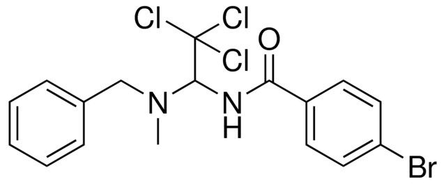 N-(1-(BENZYL-METHYL-AMINO)-2,2,2-TRICHLORO-ETHYL)-4-BROMO-BENZAMIDE