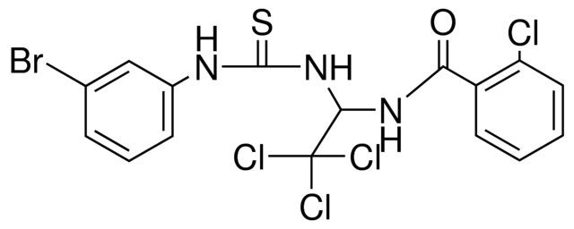 N-(1-(3-(3-BROMO-PHENYL)-THIOUREIDO)-2,2,2-TRICHLORO-ETHYL)-2-CHLORO-BENZAMIDE