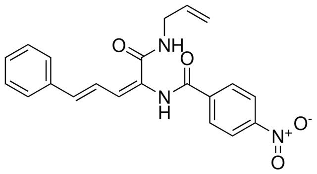 N-(1-ALLYLCARBAMOYL-4-PHENYL-BUTA-1,3-DIENYL)-4-NITRO-BENZAMIDE