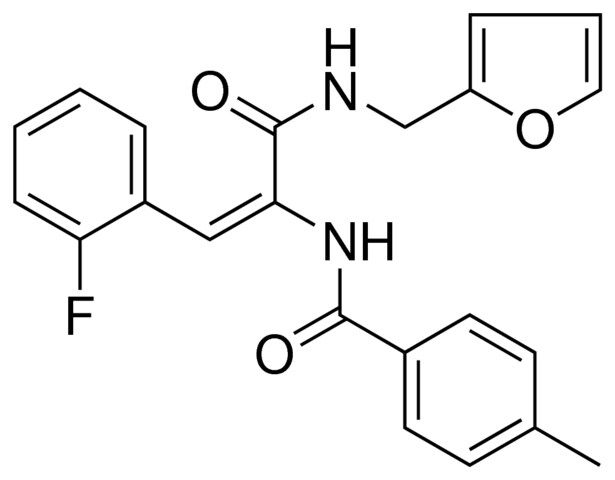 N-(2-(2-F-PHENYL)-1-((FURAN-2-YLMETHYL)-CARBAMOYL)-VINYL)-4-METHYL-BENZAMIDE