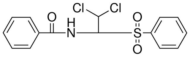 N-(1-BENZENESULFONYL-2,2-DICHLORO-ETHYL)-BENZAMIDE