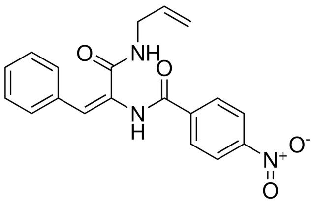 N-(1-ALLYLCARBAMOYL-2-PHENYL-VINYL)-4-NITRO-BENZAMIDE