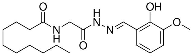 N-(2-(2-(2-HYDROXY-3-METHOXYBENZYLIDENE)HYDRAZINO)-2-OXOETHYL)DECANAMIDE