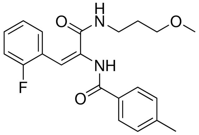 N-(2-(2-FLUORO-PHENYL)-1-(3-METHOXY-PROPYLCARBAMOYL)-VINYL)-4-METHYL-BENZAMIDE