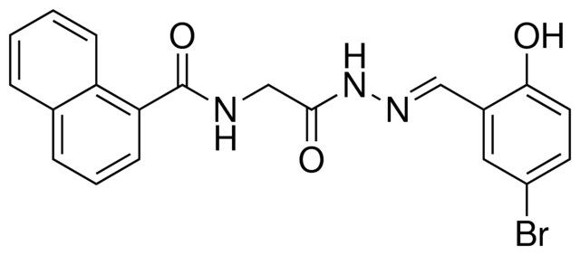 N-(2-(2-(5-BROMO-2-HYDROXYBENZYLIDENE)HYDRAZINO)-2-OXOETHYL)-1-NAPHTHAMIDE