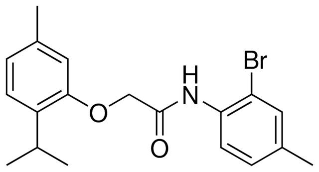 N-(2-BROMO-4-METHYL-PHENYL)-2-(2-ISOPROPYL-5-METHYL-PHENOXY)-ACETAMIDE