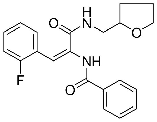 N-(2-(2-F-PHENYL)-1-((TETRAHYDRO-FURAN-2-YLMETHYL)-CARBAMOYL)-VINYL)-BENZAMIDE