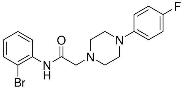 N-(2-BROMO-PHENYL)-2-(4-(4-FLUORO-PHENYL)-PIPERAZIN-1-YL)-ACETAMIDE