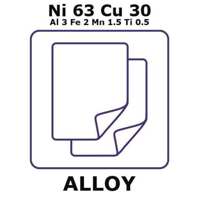 Monel<sup>®</sup> alloy k-500, Ni63Cu30Al3Fe2Mn1.5Ti0.5