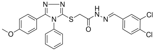 N'-[(E)-(3,4-DICHLOROPHENYL)METHYLIDENE]-2-{[5-(4-METHOXYPHENYL)-4-PHENYL-4H-1,2,4-TRIAZOL-3-YL]SULFANYL}ACETOHYDRAZIDE