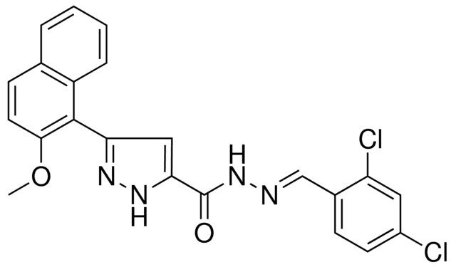 N'-[(E)-(2,4-DICHLOROPHENYL)METHYLIDENE]-3-(2-METHOXY-1-NAPHTHYL)-1H-PYRAZOLE-5-CARBOHYDRAZIDE