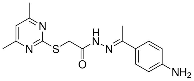 N'-[(E)-1-(4-AMINOPHENYL)ETHYLIDENE]-2-[(4,6-DIMETHYL-2-PYRIMIDINYL)SULFANYL]ACETOHYDRAZIDE