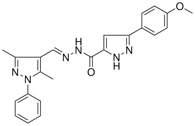 N'-[(E)-(3,5-DIMETHYL-1-PHENYL-1H-PYRAZOL-4-YL)METHYLIDENE]-3-(4-METHOXYPHENYL)-1H-PYRAZOLE-5-CARBOHYDRAZIDE