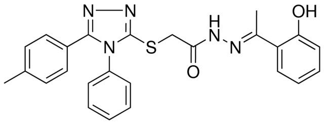 N'-[(E)-1-(2-HYDROXYPHENYL)ETHYLIDENE]-2-{[5-(4-METHYLPHENYL)-4-PHENYL-4H-1,2,4-TRIAZOL-3-YL]SULFANYL}ACETOHYDRAZIDE