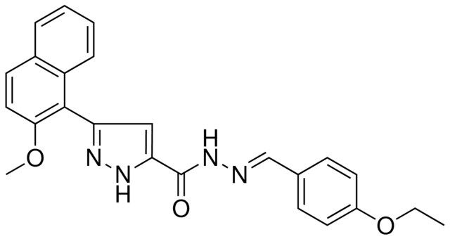 N'-[(E)-(4-ETHOXYPHENYL)METHYLIDENE]-3-(2-METHOXY-1-NAPHTHYL)-1H-PYRAZOLE-5-CARBOHYDRAZIDE