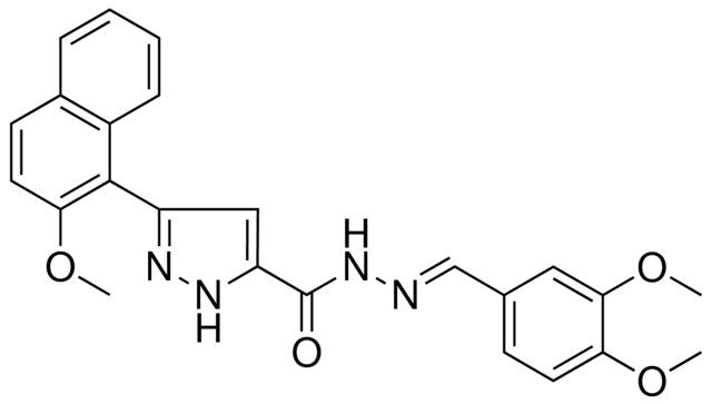 N'-[(E)-(3,4-DIMETHOXYPHENYL)METHYLIDENE]-3-(2-METHOXY-1-NAPHTHYL)-1H-PYRAZOLE-5-CARBOHYDRAZIDE