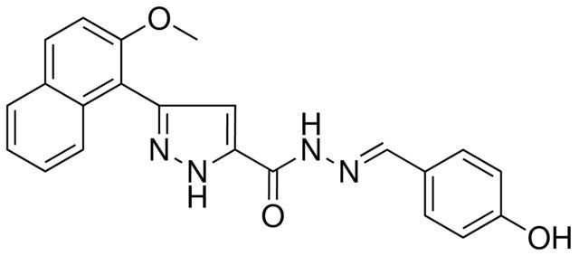 N'-[(E)-(4-HYDROXYPHENYL)METHYLIDENE]-3-(2-METHOXY-1-NAPHTHYL)-1H-PYRAZOLE-5-CARBOHYDRAZIDE