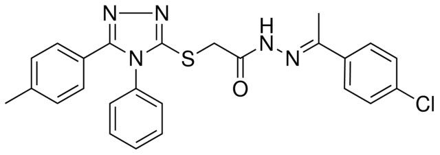 N'-[(E)-1-(4-CHLOROPHENYL)ETHYLIDENE]-2-{[5-(4-METHYLPHENYL)-4-PHENYL-4H-1,2,4-TRIAZOL-3-YL]SULFANYL}ACETOHYDRAZIDE