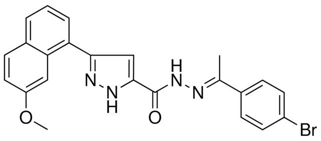 N'-[(E)-1-(4-BROMOPHENYL)ETHYLIDENE]-3-(7-METHOXY-1-NAPHTHYL)-1H-PYRAZOLE-5-CARBOHYDRAZIDE