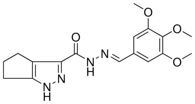 N'-[(E)-(3,4,5-TRIMETHOXYPHENYL)METHYLIDENE]-1,4,5,6-TETRAHYDROCYCLOPENTA[C]PYRAZOLE-3-CARBOHYDRAZIDE