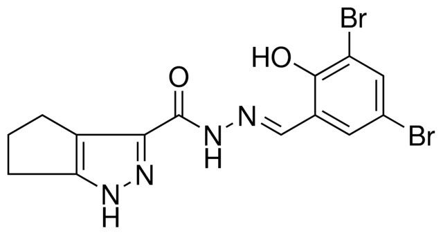 N'-[(E)-(3,5-DIBROMO-2-HYDROXYPHENYL)METHYLIDENE]-1,4,5,6-TETRAHYDROCYCLOPENTA[C]PYRAZOLE-3-CARBOHYDRAZIDE