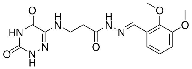 N'-[(E)-(2,3-DIMETHOXYPHENYL)METHYLIDENE]-3-[(3,5-DIOXO-2,3,4,5-TETRAHYDRO-1,2,4-TRIAZIN-6-YL)AMINO]PROPANOHYDRAZIDE