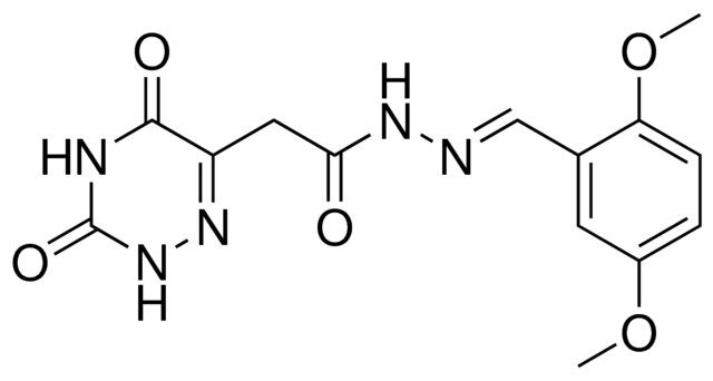 N'-[(E)-(2,5-DIMETHOXYPHENYL)METHYLIDENE]-2-(3,5-DIOXO-2,3,4,5-TETRAHYDRO-1,2,4-TRIAZIN-6-YL)ACETOHYDRAZIDE