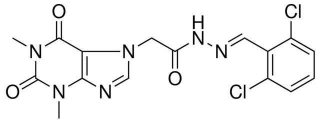 N'-[(E)-(2,6-DICHLOROPHENYL)METHYLIDENE]-2-(1,3-DIMETHYL-2,6-DIOXO-1,2,3,6-TETRAHYDRO-7H-PURIN-7-YL)ACETOHYDRAZIDE