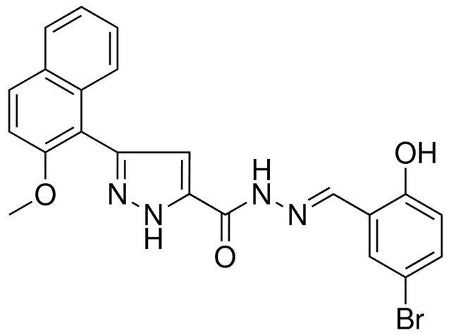 N'-[(E)-(5-BROMO-2-HYDROXYPHENYL)METHYLIDENE]-3-(2-METHOXY-1-NAPHTHYL)-1H-PYRAZOLE-5-CARBOHYDRAZIDE