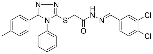 N'-[(E)-(3,4-DICHLOROPHENYL)METHYLIDENE]-2-{[5-(4-METHYLPHENYL)-4-PHENYL-4H-1,2,4-TRIAZOL-3-YL]SULFANYL}ACETOHYDRAZIDE