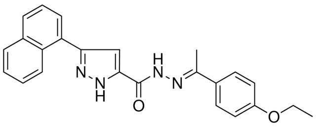 N'-[(E)-1-(4-ETHOXYPHENYL)ETHYLIDENE]-3-(1-NAPHTHYL)-1H-PYRAZOLE-5-CARBOHYDRAZIDE