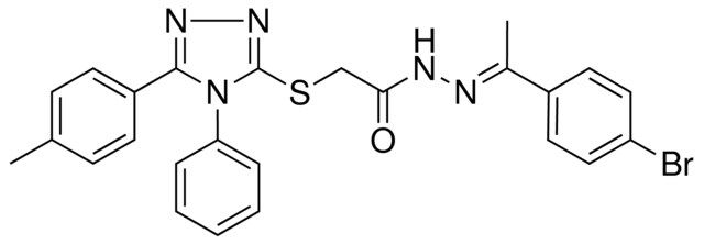 N'-[(E)-1-(4-BROMOPHENYL)ETHYLIDENE]-2-{[5-(4-METHYLPHENYL)-4-PHENYL-4H-1,2,4-TRIAZOL-3-YL]SULFANYL}ACETOHYDRAZIDE